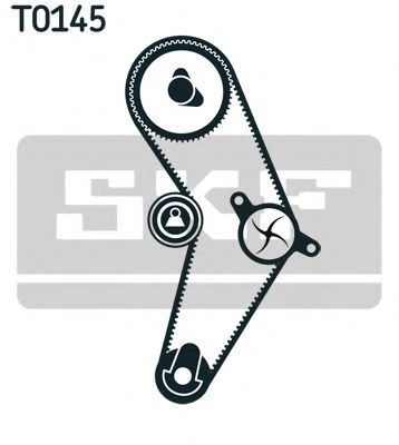 VKMC 02206-2 SKF - Насос охолоджуючої рідини + комплект зубчатого ремня1